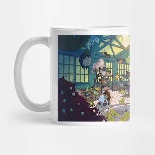 overgrown plant illustration Mug